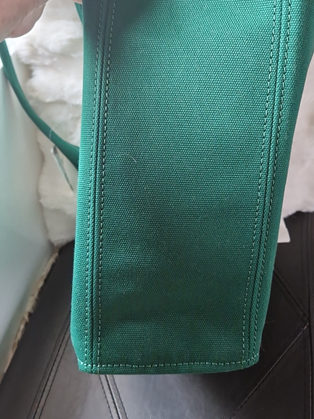 kate spade Large  Green Canvas Tote Bag - Picture 7 of 12